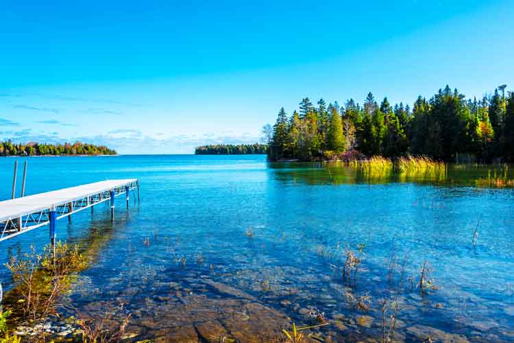 A lake in Door County